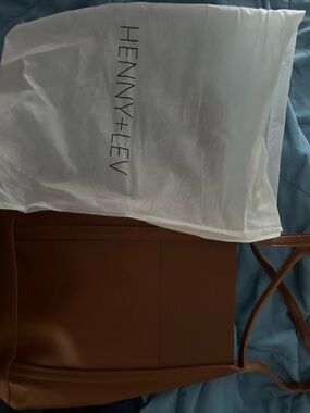 Henny + Lev Brown Leather Tote Bag